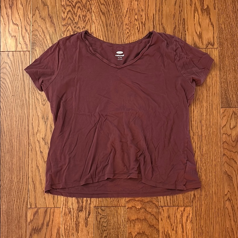 Red Relaxed Short Sleeve T-Shirt